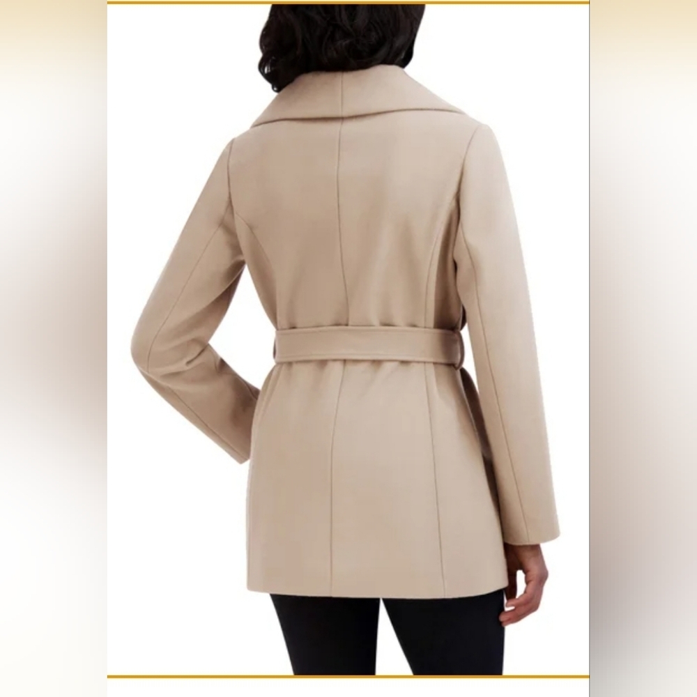 Tahari Ladies' Faux Wool Wrap Coat - Picture 4 of 5